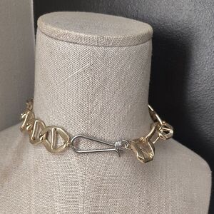 Gold and Silver Chain Necklace